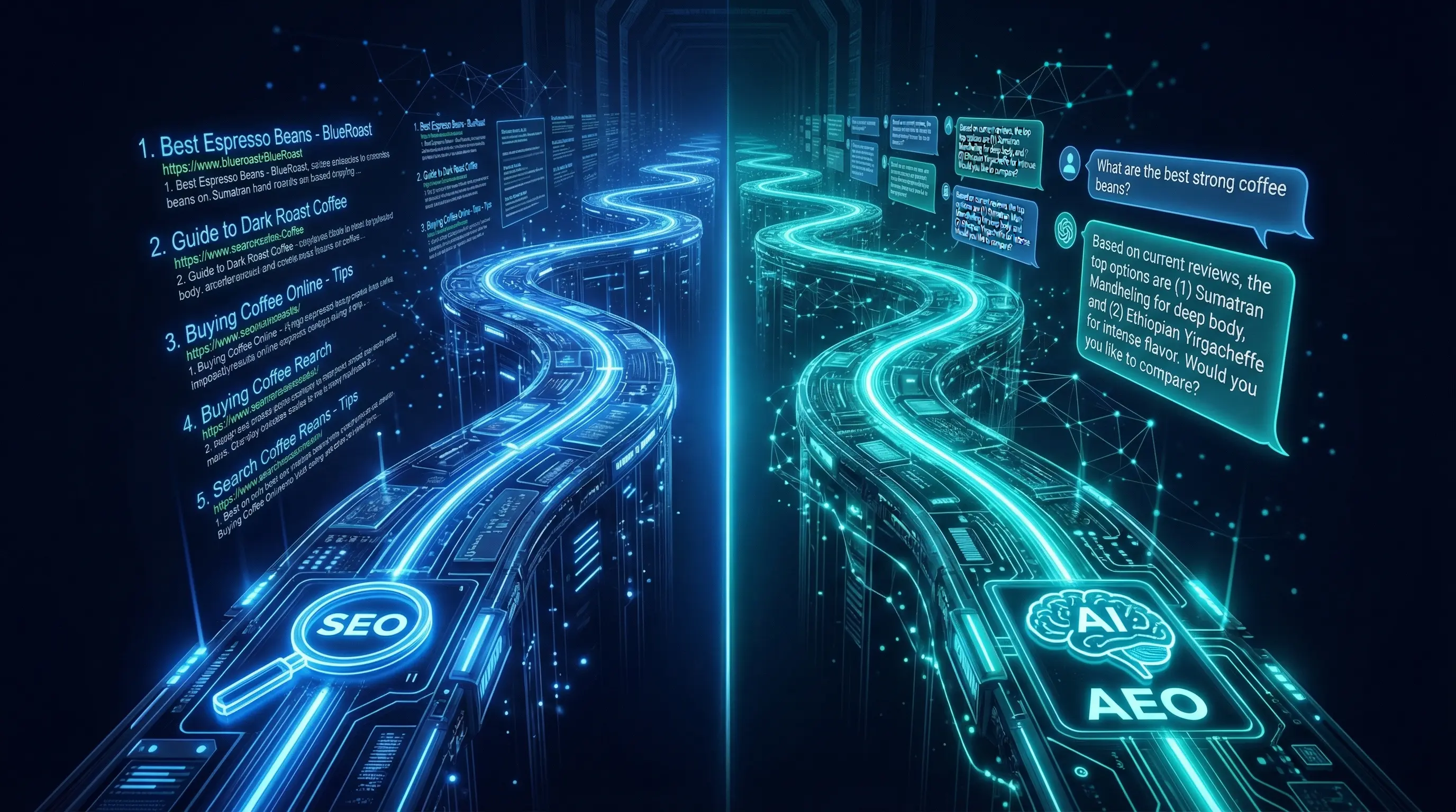 SEO vs AEO: Key Differences and Which One Your Business Needs in 2026 - VGraple Digital Marketing Blog